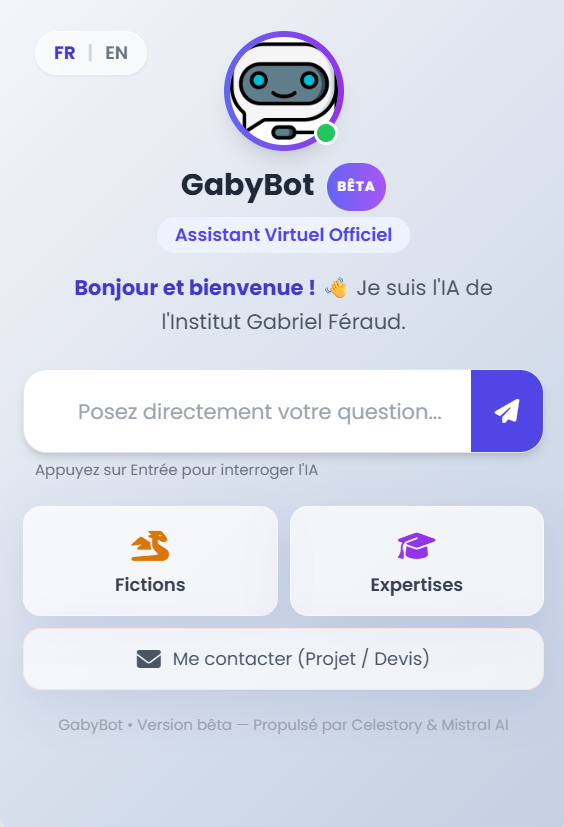 GabyBot : L'Assistant Virtuel de l'Institut !
