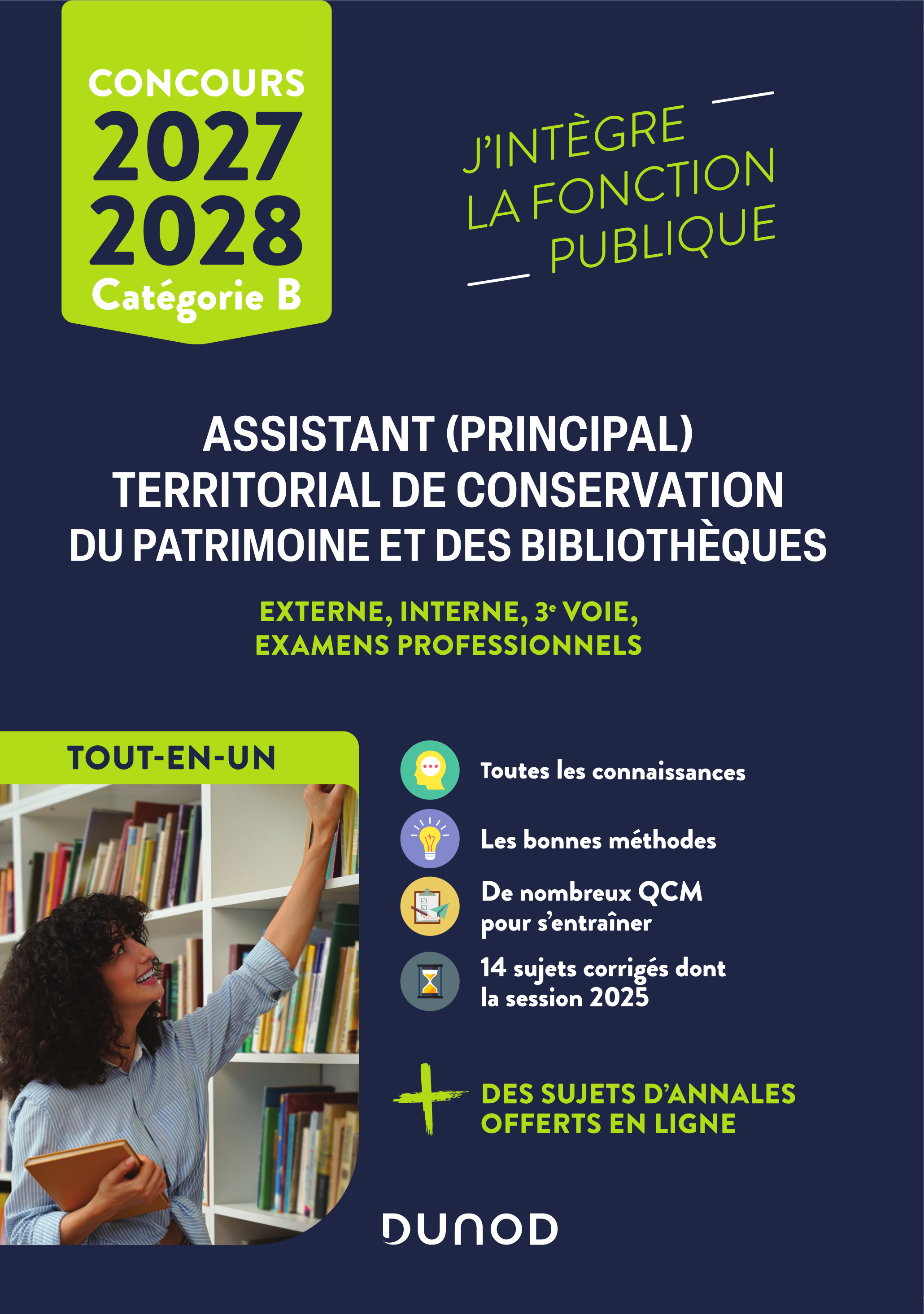 Parution Dunod : Nouvelle édition du guide de référence pour les concours du patrimoine et des bibliothèques