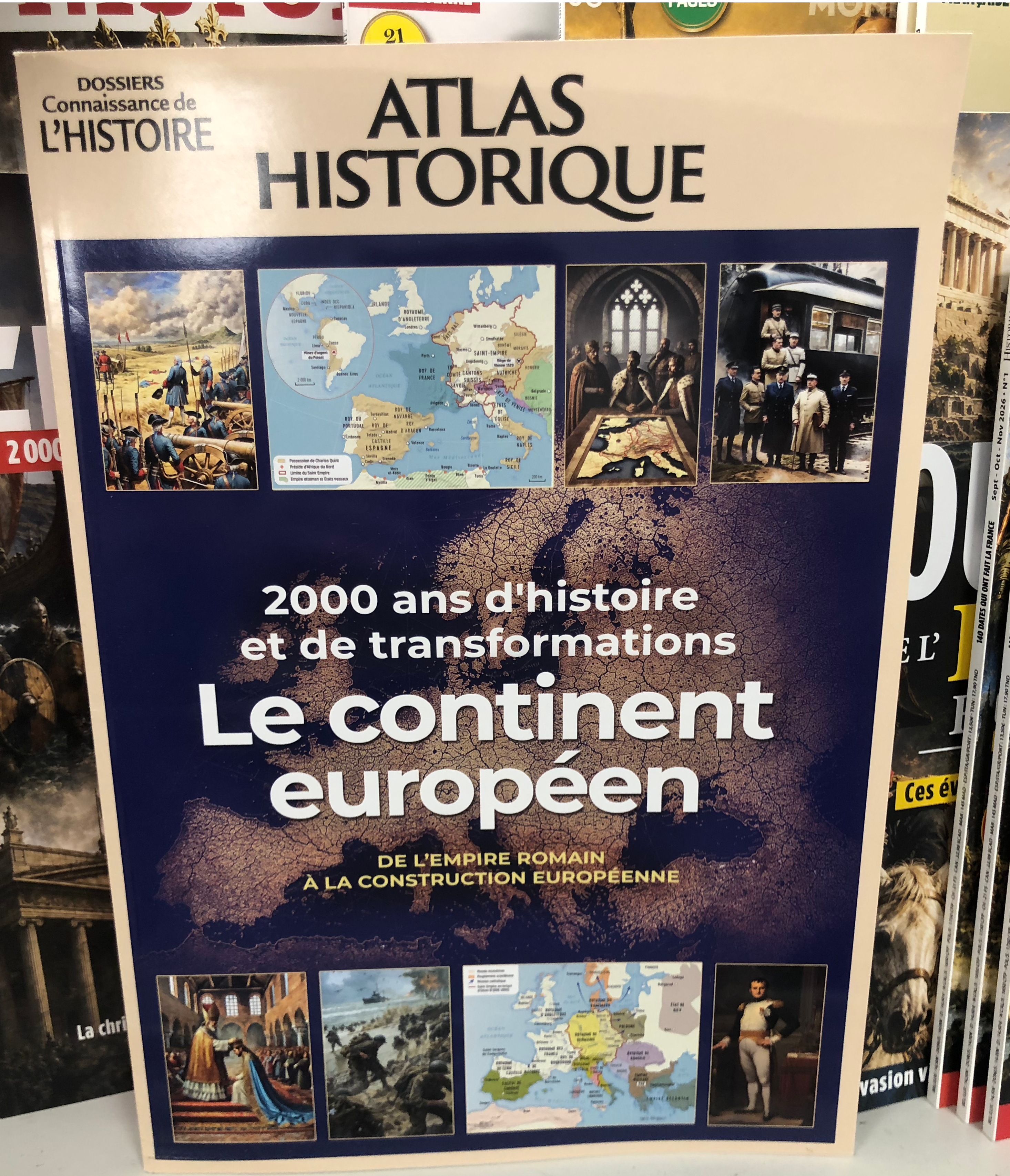 Atlas Historique : Le continent européen — Nouveau titre et nouvelle couverture en kiosque