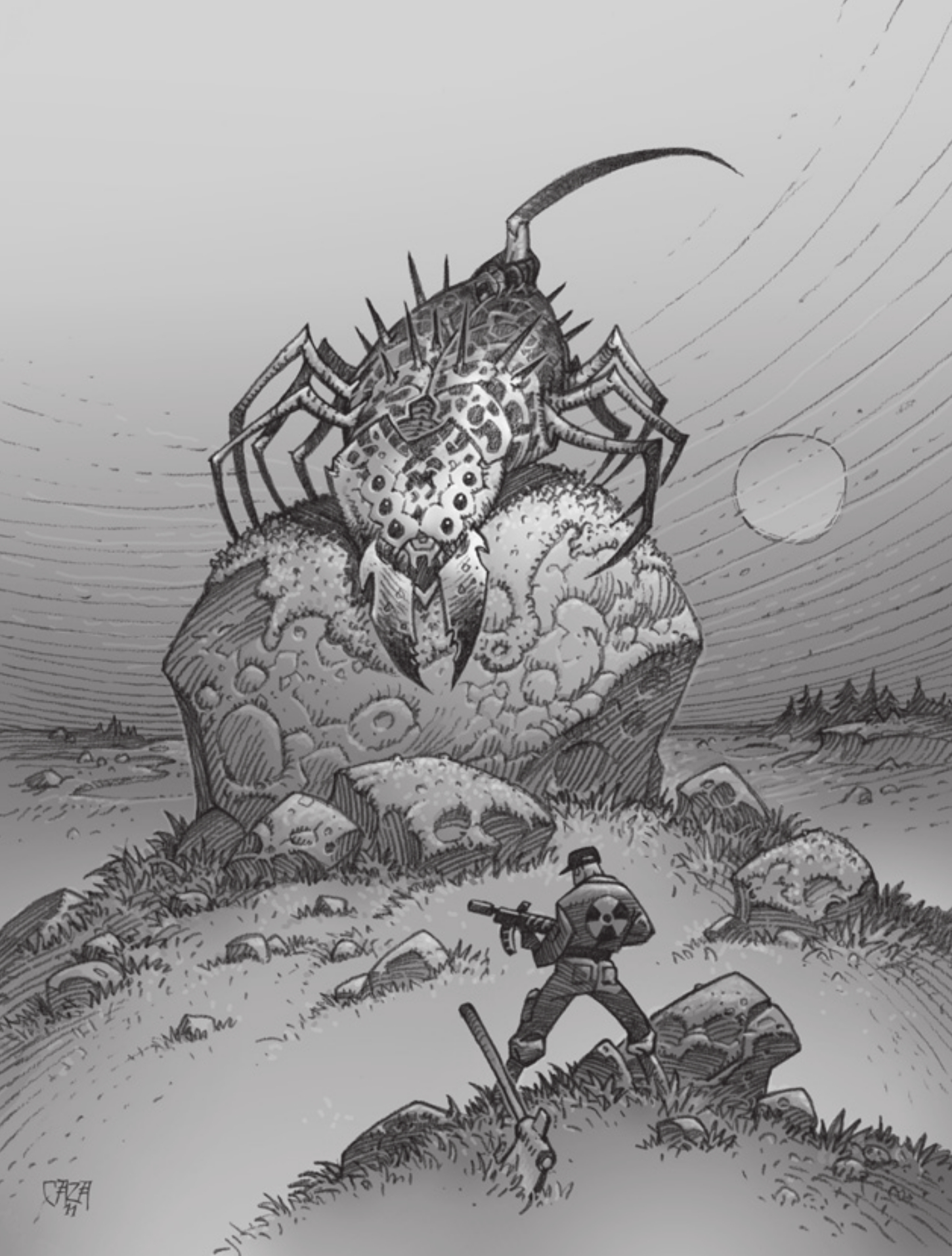 Encrage final de l'Arachniet par Philippe Caza