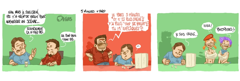 Strip de Mathias Fossati : Épuisement et regain d'énergie