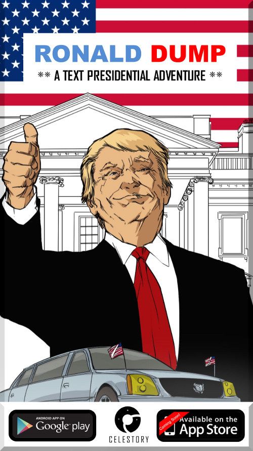 Une application Celestory : Ronald Dump, président des Etats-Unis !