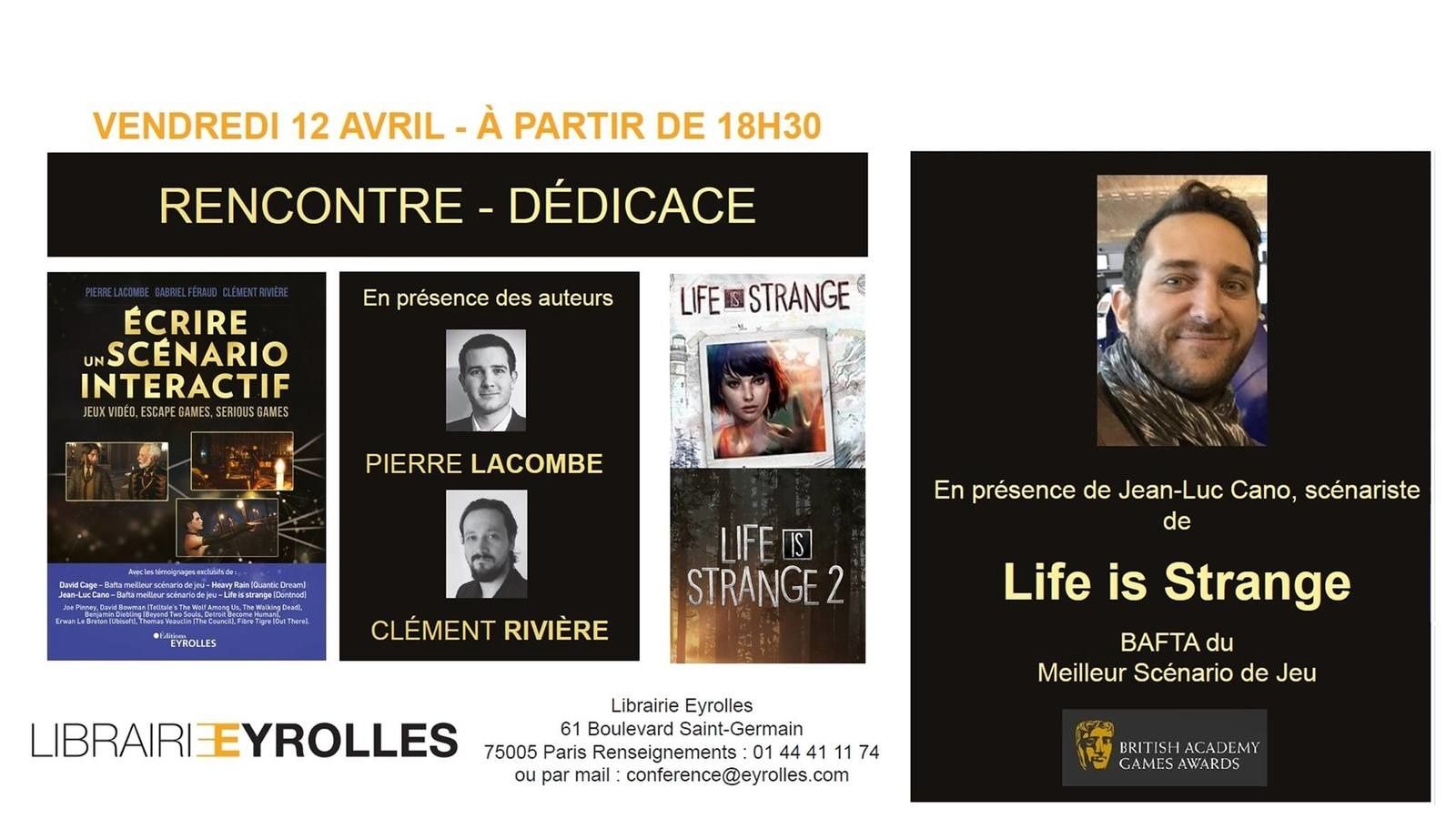 Dédicace à la librairie Eyrolles le 12 avril !
