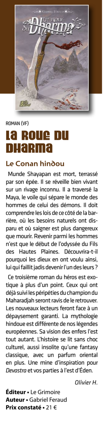 Retour sur la Roue du Dharma